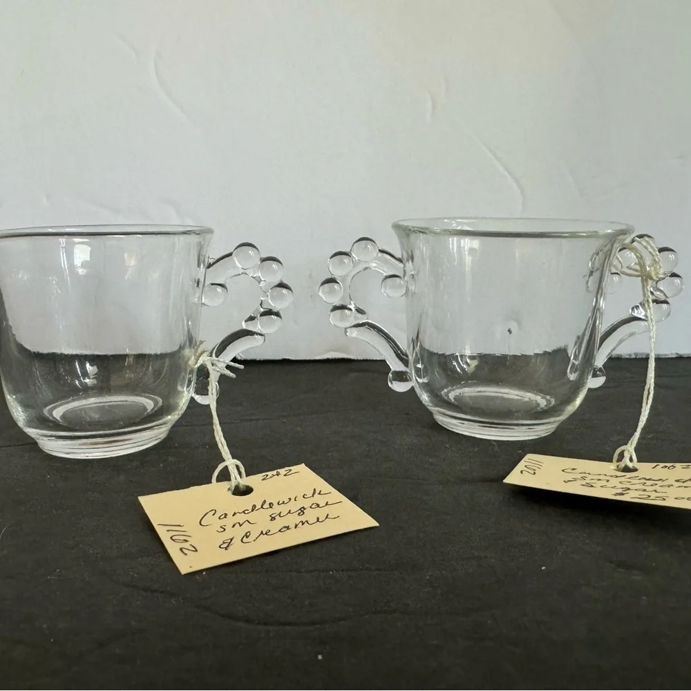 Vintage Candlewick sugar and cream set